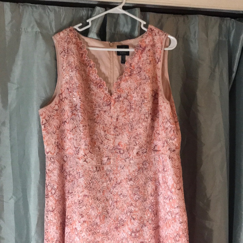 Adrianna Papell Nautilis Ombré Lace Fit & Flare